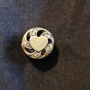 Pandora Ribbon Heart Charm
